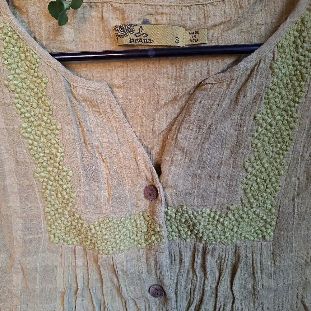 Prana Blouse small yellow - Picture 6 of 8